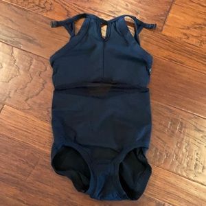 Company Five Dancewear black leotard with mesh size Small Adult